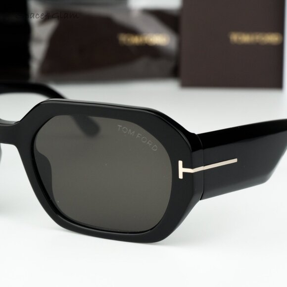 Tom Ford Women Sunglasses Black Smoke Square VERONIQUE-02 FT0917 01A BRAND NEW main image 11